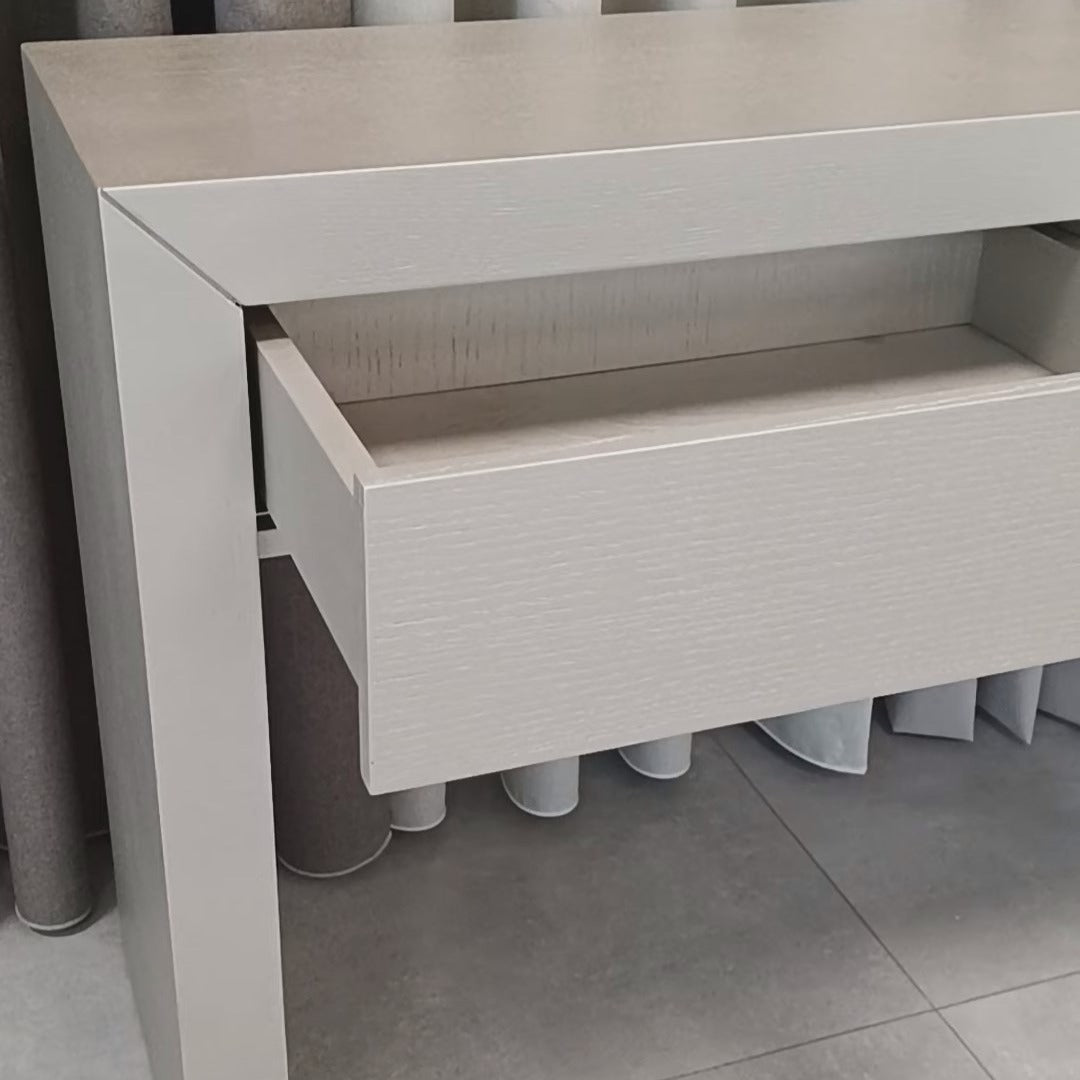 Rotterdam consoletafel - Platin 3 eiken - achteraanzicht