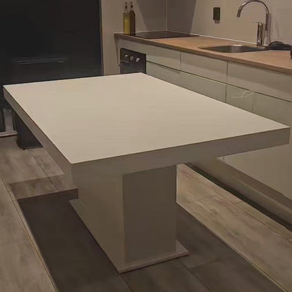 Rotterdam eettafel – Platin 1 eiken - bovenaanzicht