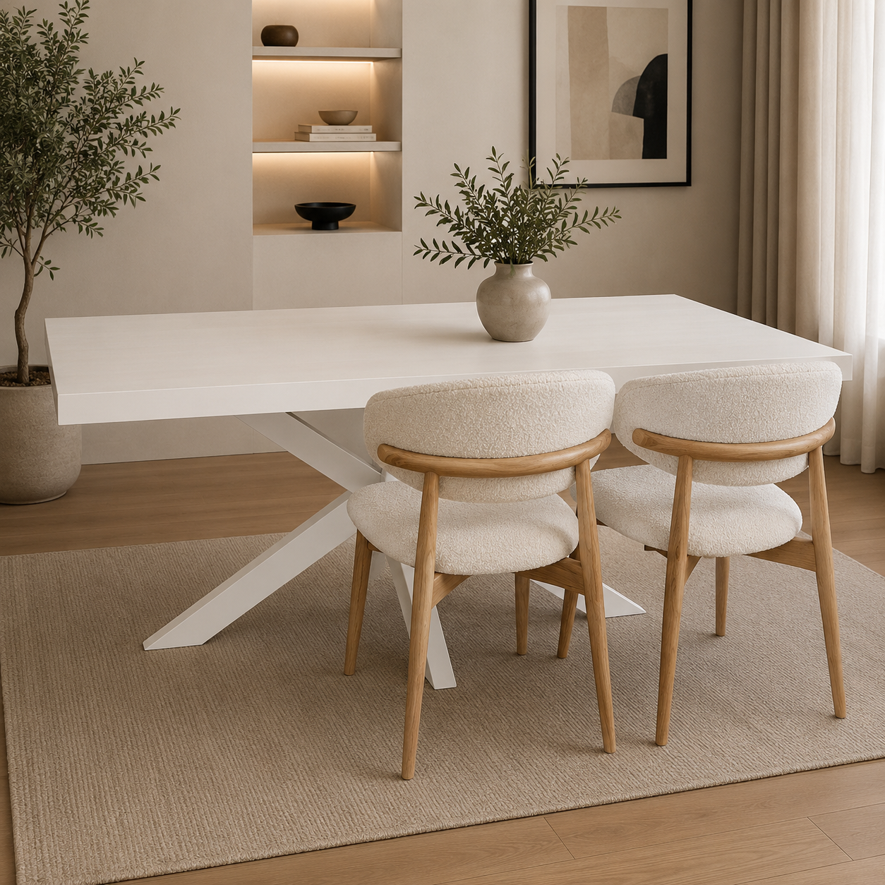 Rotterdam eettafel – spiderpoot, zwart eiken