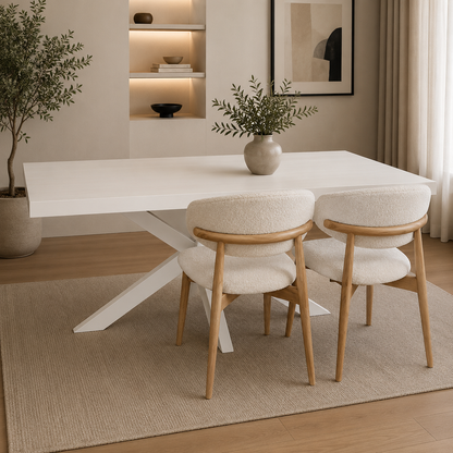 Rotterdam eettafel – spiderpoot, zwart eiken