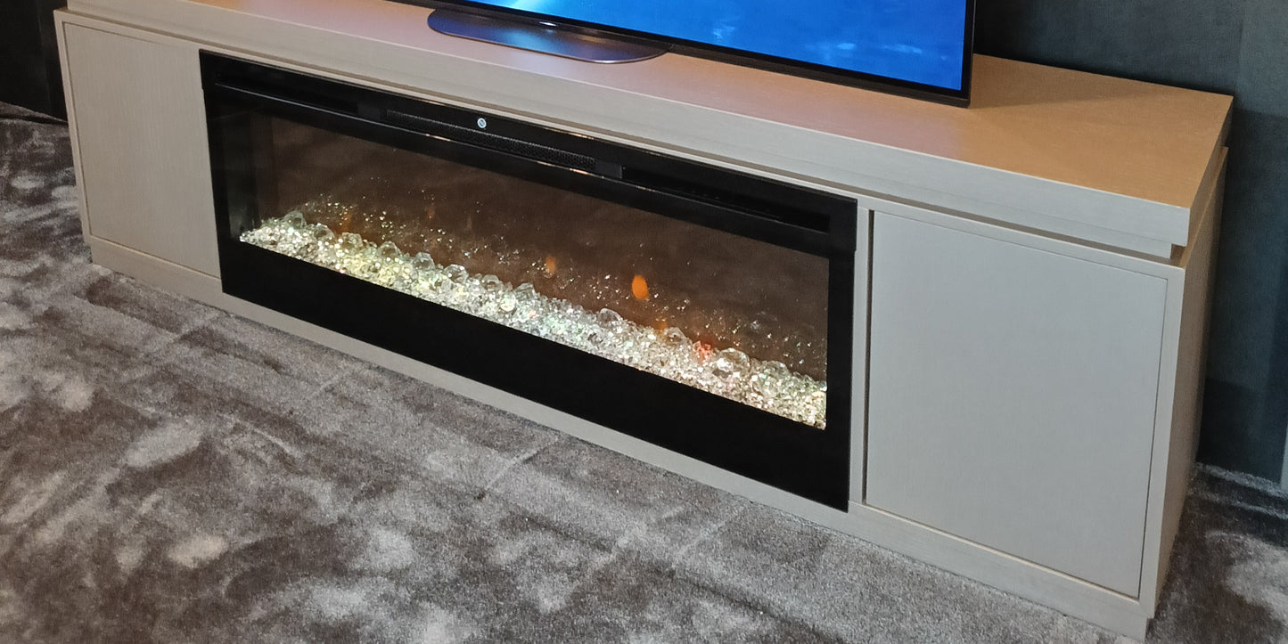 Rotterdam TV with dimplex fireplace Platin ! Oak