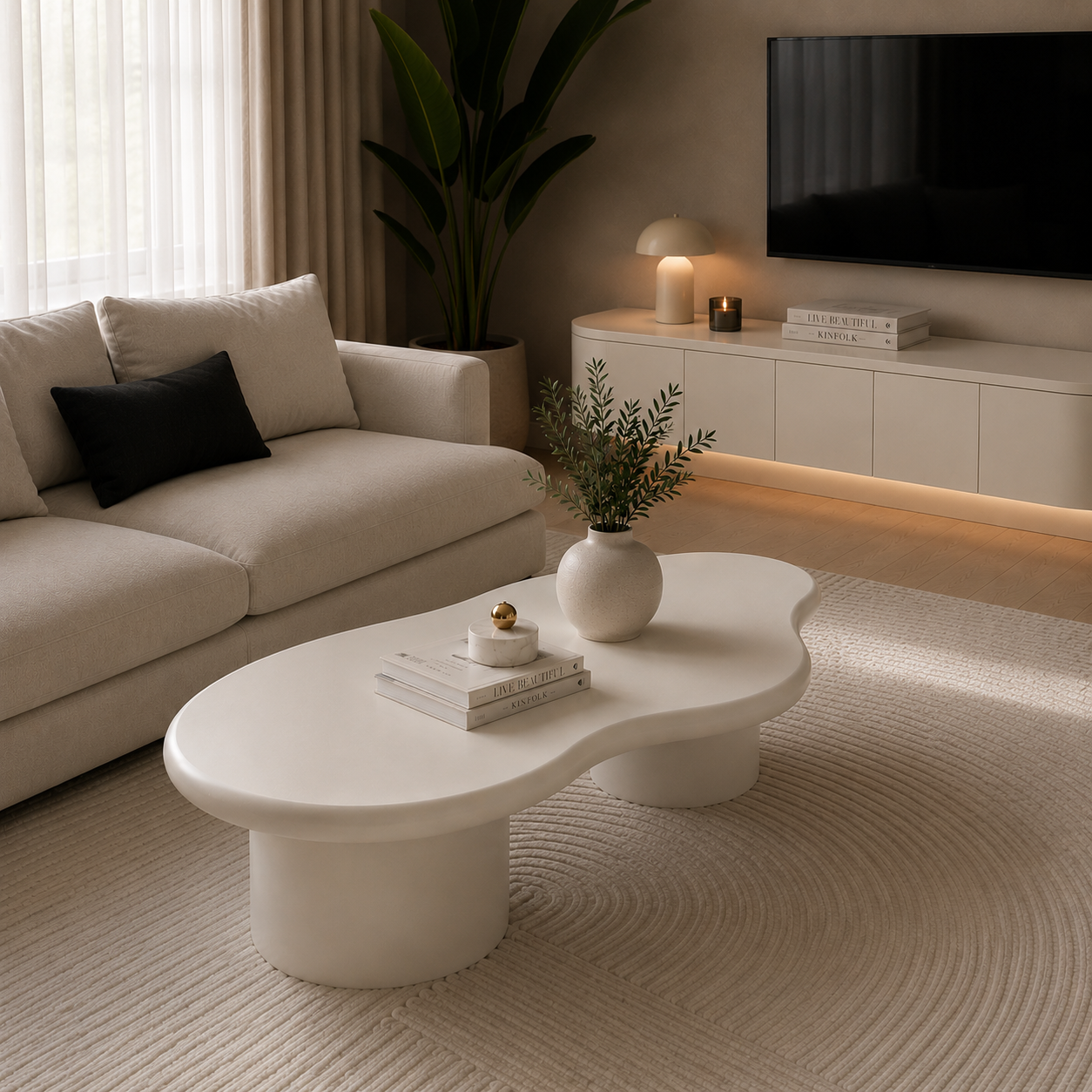 Santana salontafel – off-white MDF
