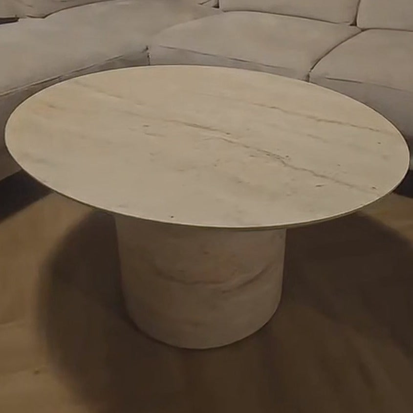 Slim Coffee Table Como Leg Travertine Hpl