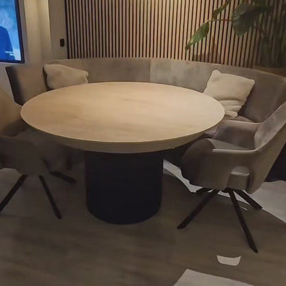 Spider Round Dining Table Tweety Leg Platin 3 Oak Black Leg