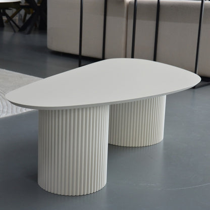 Stone salontafel – Tweety poot, beige eiken - bovenaanzicht