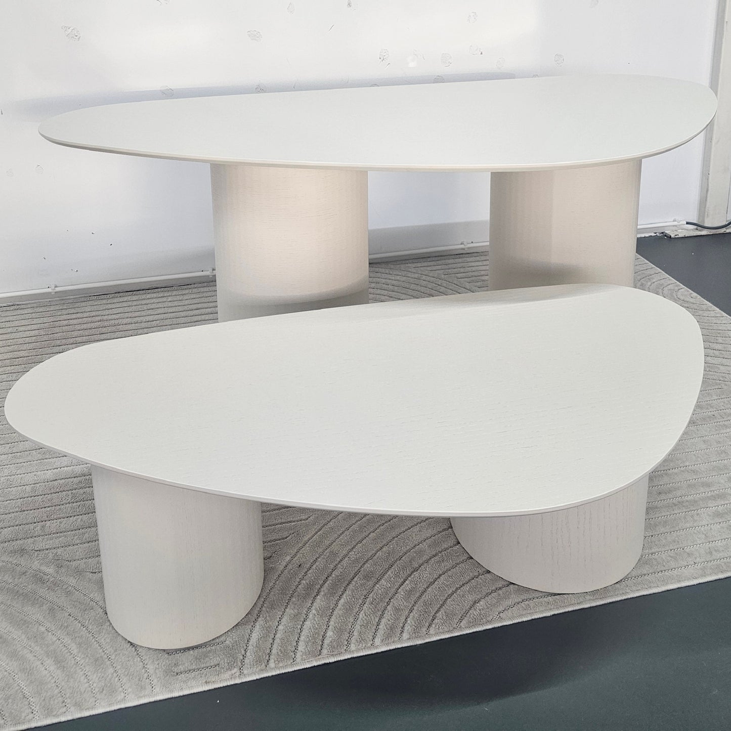 Stone Dining Table Como Leg Beige Oak