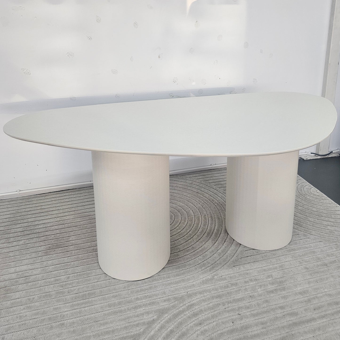 Stone Dining Table Como Leg Beige Oak