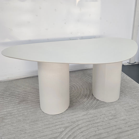 Stone Dining Table Como Leg Beige Oak