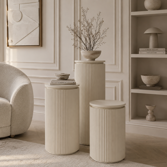 Stone zuilenset – zwart eiken