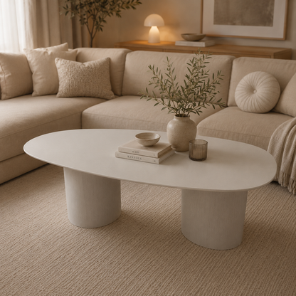 Stone salontafel - beige eiken