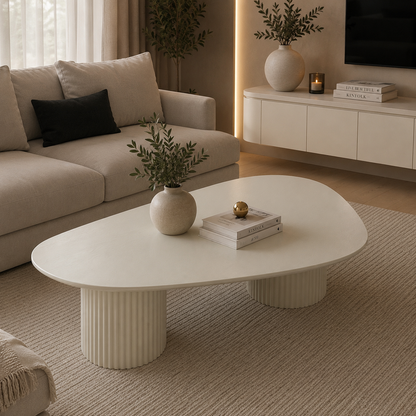 Stone salontafel – Tweety poot, beige eiken