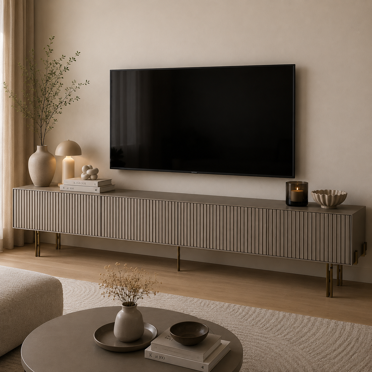 Strip TV Ünitesi Platin 3 Meşe Kaplama – 2. ürün görseli