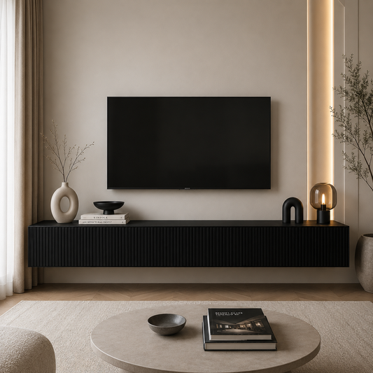 Strip TV Sehpası 220cm Siyah – genel ürün görünümü