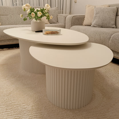 Torino Coffee Table Tweety Leg Off White Mdf