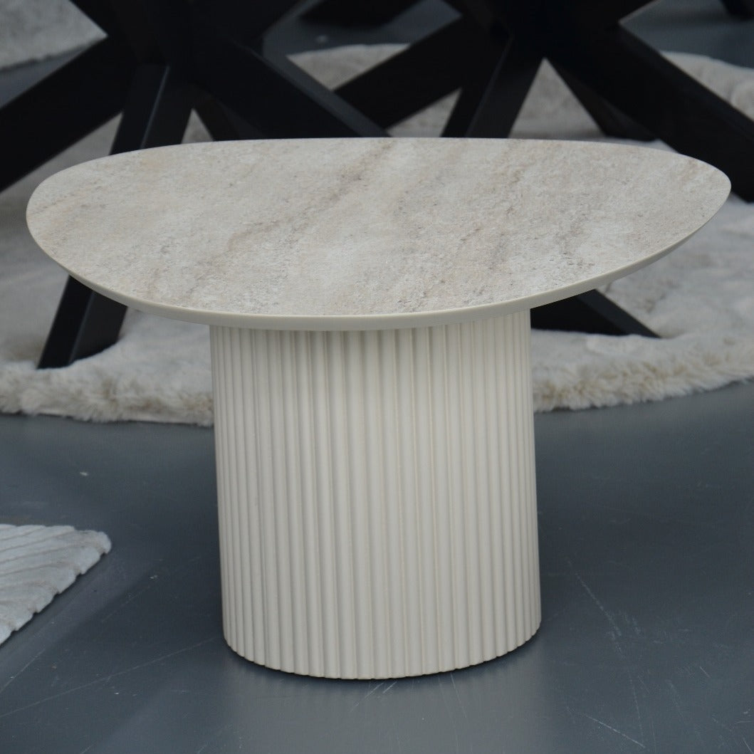 Torinoside Coffee Table Set Off White Mdf