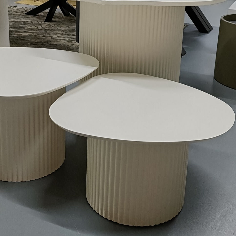 Torinoside Coffee Table Set Off White Mdf