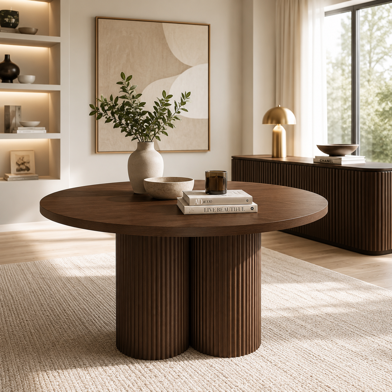 Trio eettafel – Walnut