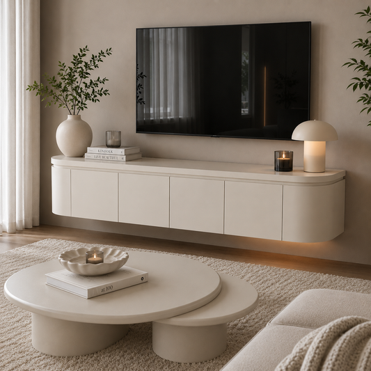 Floransa TV-meubel - beige MDF